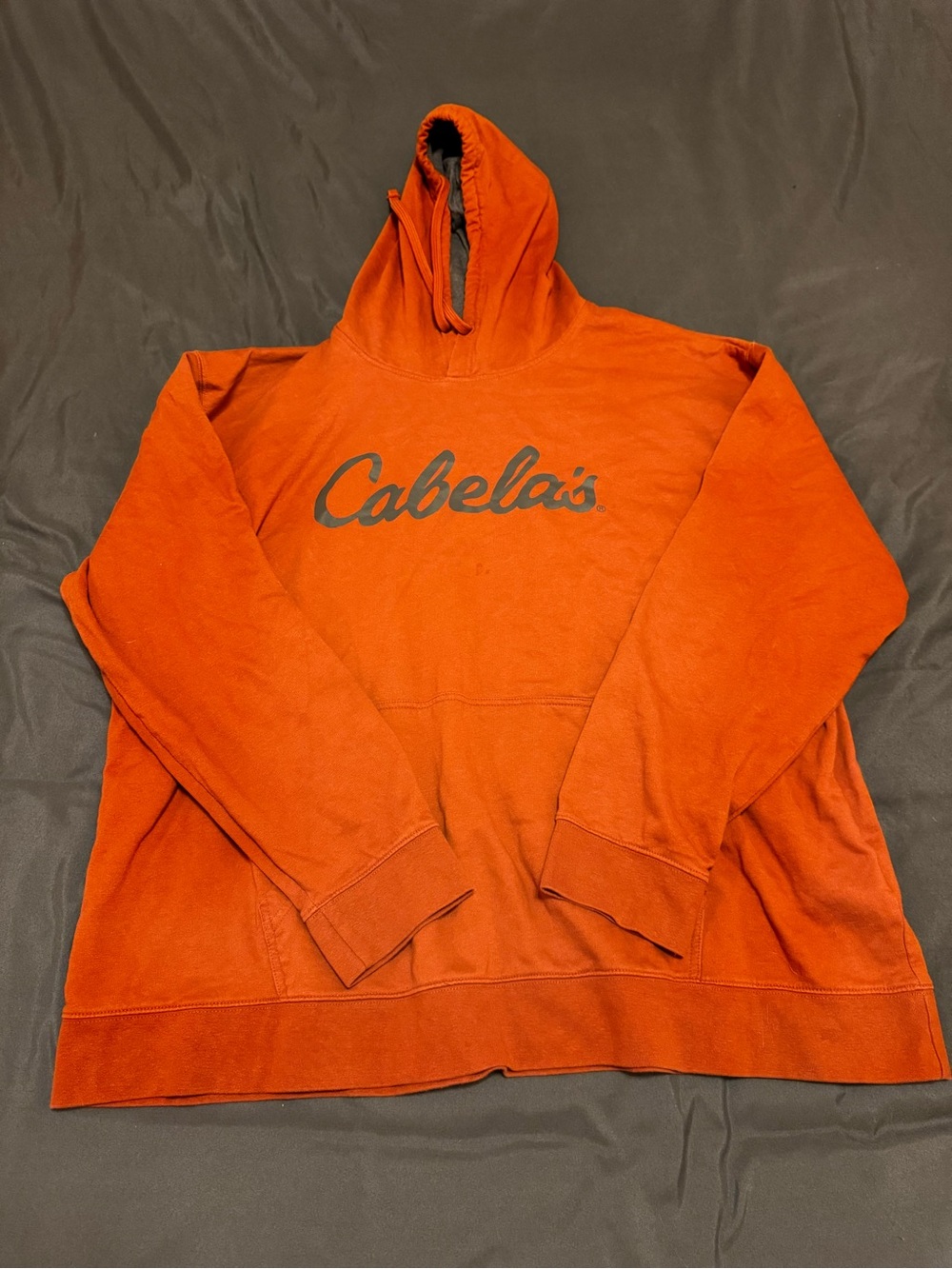 Cabela's Rust Orange Hooded Pullover